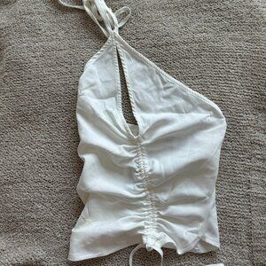 NWT White Asymmetrical Top